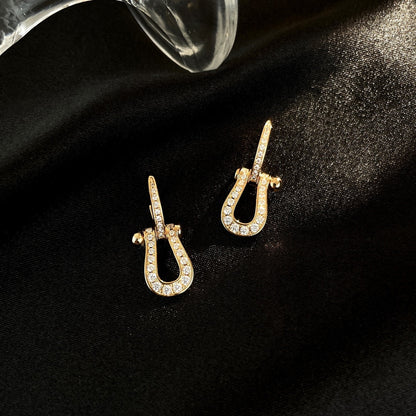 [Lumi Jewellery]FORCE 10 FULL DIAMOND DROP EARRINGS MEDIUM MODEL