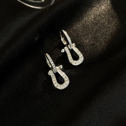 [Lumi Jewellery]FORCE 10 FULL DIAMOND DROP EARRINGS MEDIUM MODEL