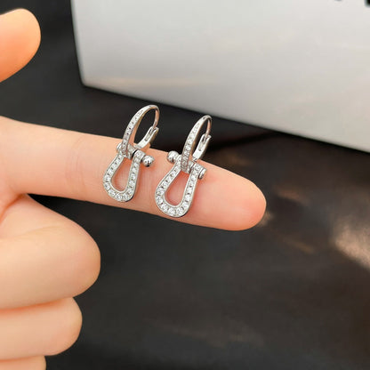 [Lumi Jewellery]FORCE 10 FULL DIAMOND DROP EARRINGS MEDIUM MODEL