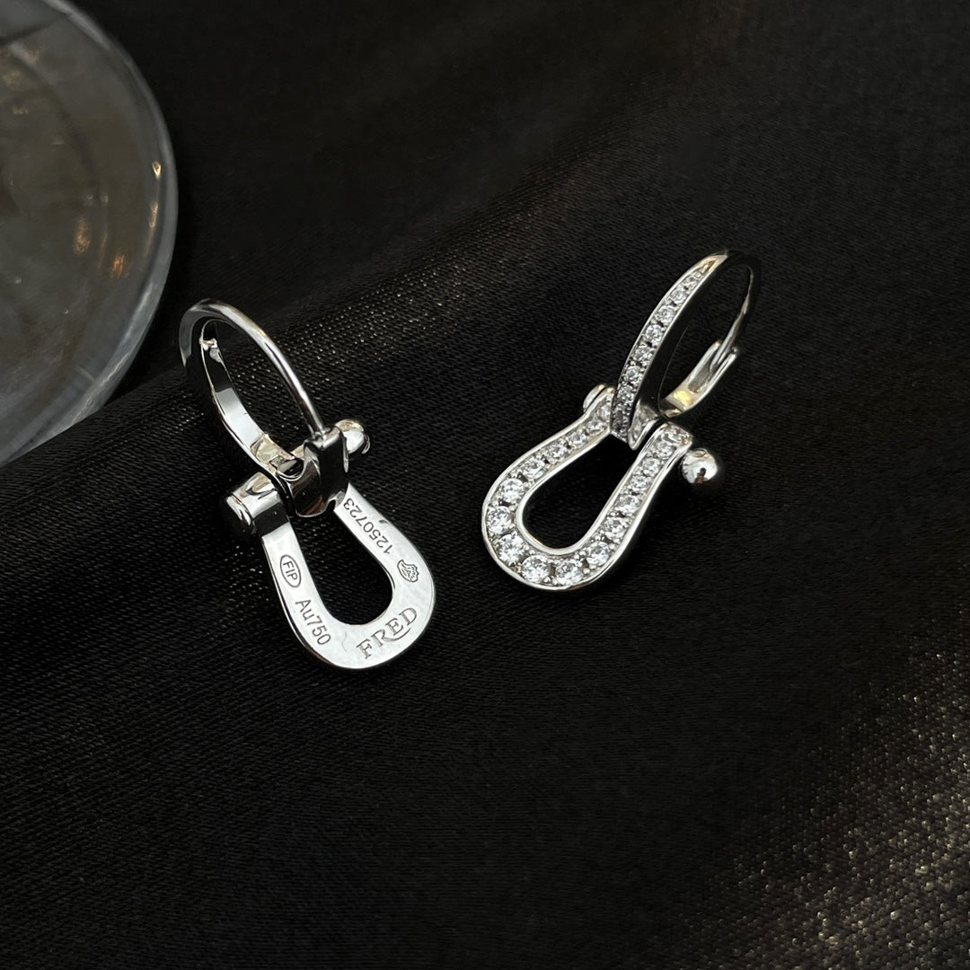 [Lumi Jewellery]FORCE 10 FULL DIAMOND DROP EARRINGS MEDIUM MODEL