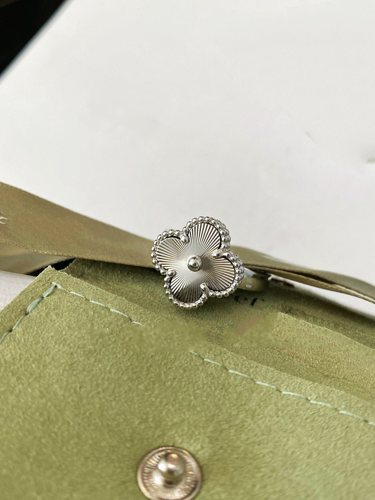 [Lumi Jewellery]CLOVER SILVER RING