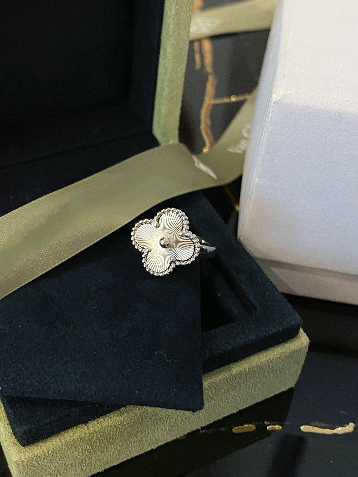 [Lumi Jewellery]CLOVER SILVER RING