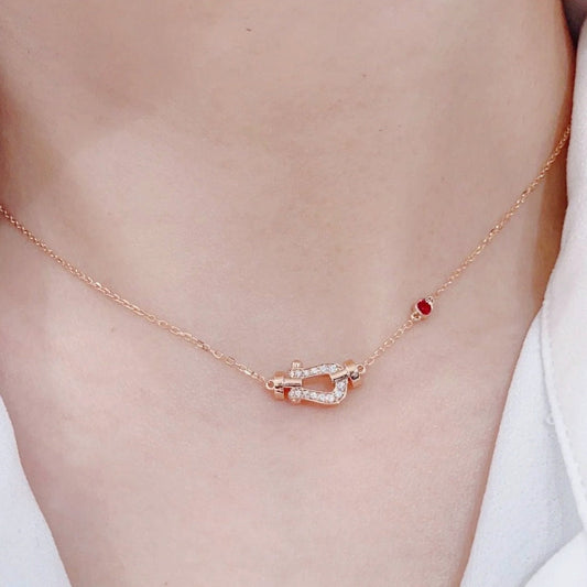 [Lumi Jewellery]FORCE 10 DIAMOND PINK GOLD NECKLACE