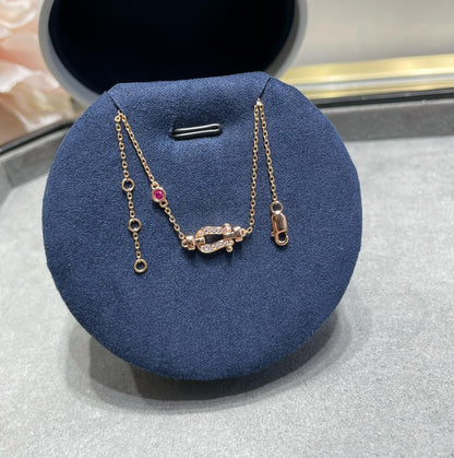 [Lumi Jewellery]FORCE 10 DIAMOND CHAIN LINK PINK GOLD BRACELET