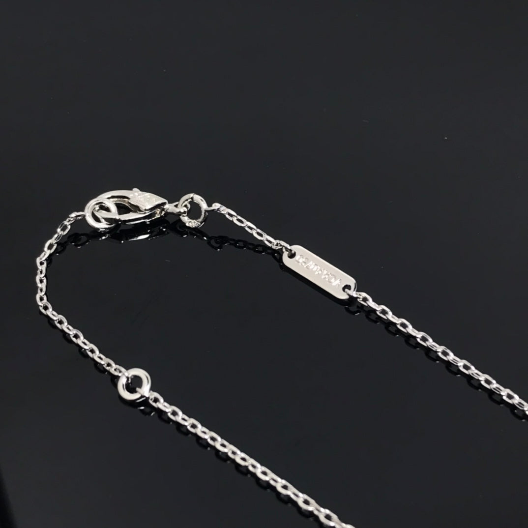 [Lumi Jewellery]CLOVER PIETERSITE SILVER LONG NECKLACE