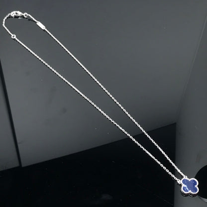 [Lumi Jewellery]CLOVER PIETERSITE SILVER LONG NECKLACE