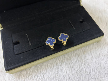 [Lumi Jewellery]CLOVER PIETERSITE MEDIUM STUD EARRINGS