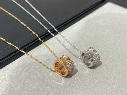 [Lumi Jewellery]LIENS EVIDENCE DIAMOND PAVED NECKLACE