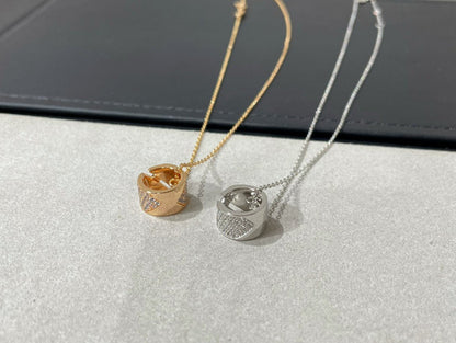 [Lumi Jewellery]LIENS EVIDENCE DIAMOND PAVED NECKLACE