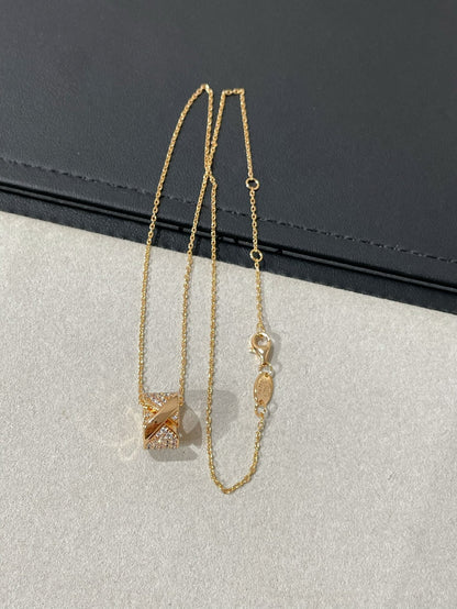 [Lumi Jewellery]LIENS EVIDENCE DIAMOND PAVED NECKLACE