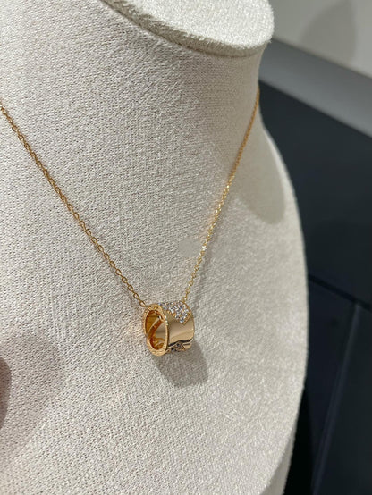 [Lumi Jewellery]LIENS EVIDENCE DIAMOND PAVED NECKLACE
