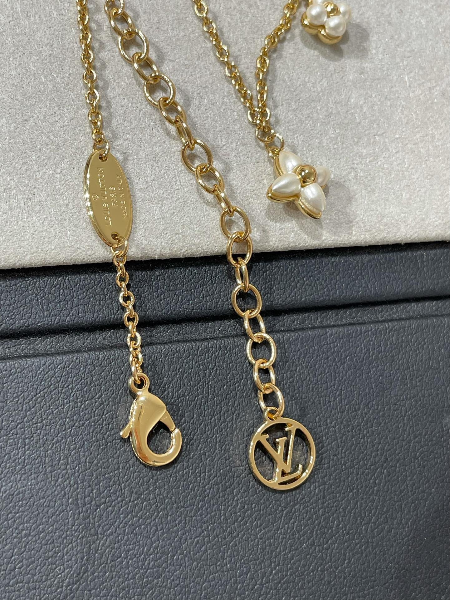 [Lumi Jewellery]FLOWERGRAM GOLD MOP DOUBLE ROW NECKLACE