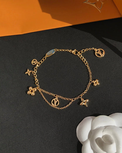 [Lumi Jewellery]BLOOMING PINK GOLD MOP BRACELET