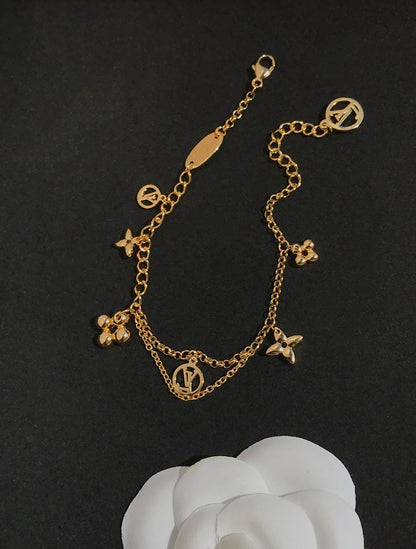 [Lumi Jewellery]BLOOMING PINK GOLD MOP BRACELET