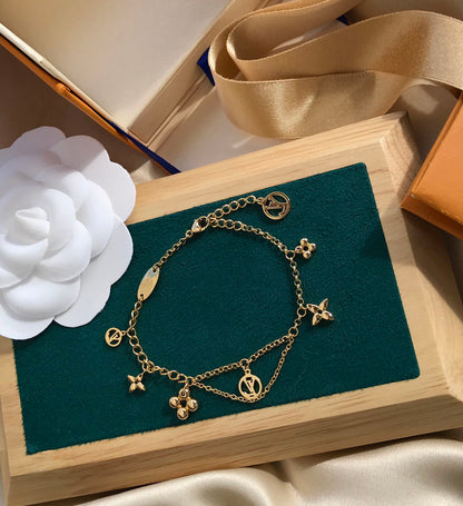 [Lumi Jewellery]BLOOMING PINK GOLD MOP BRACELET