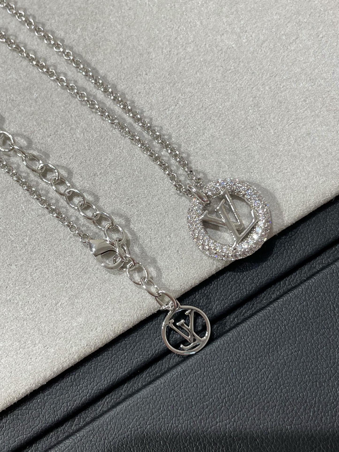 [Lumi Jewellery]BY NIGHT DIAMOND PAVED NECKLACE
