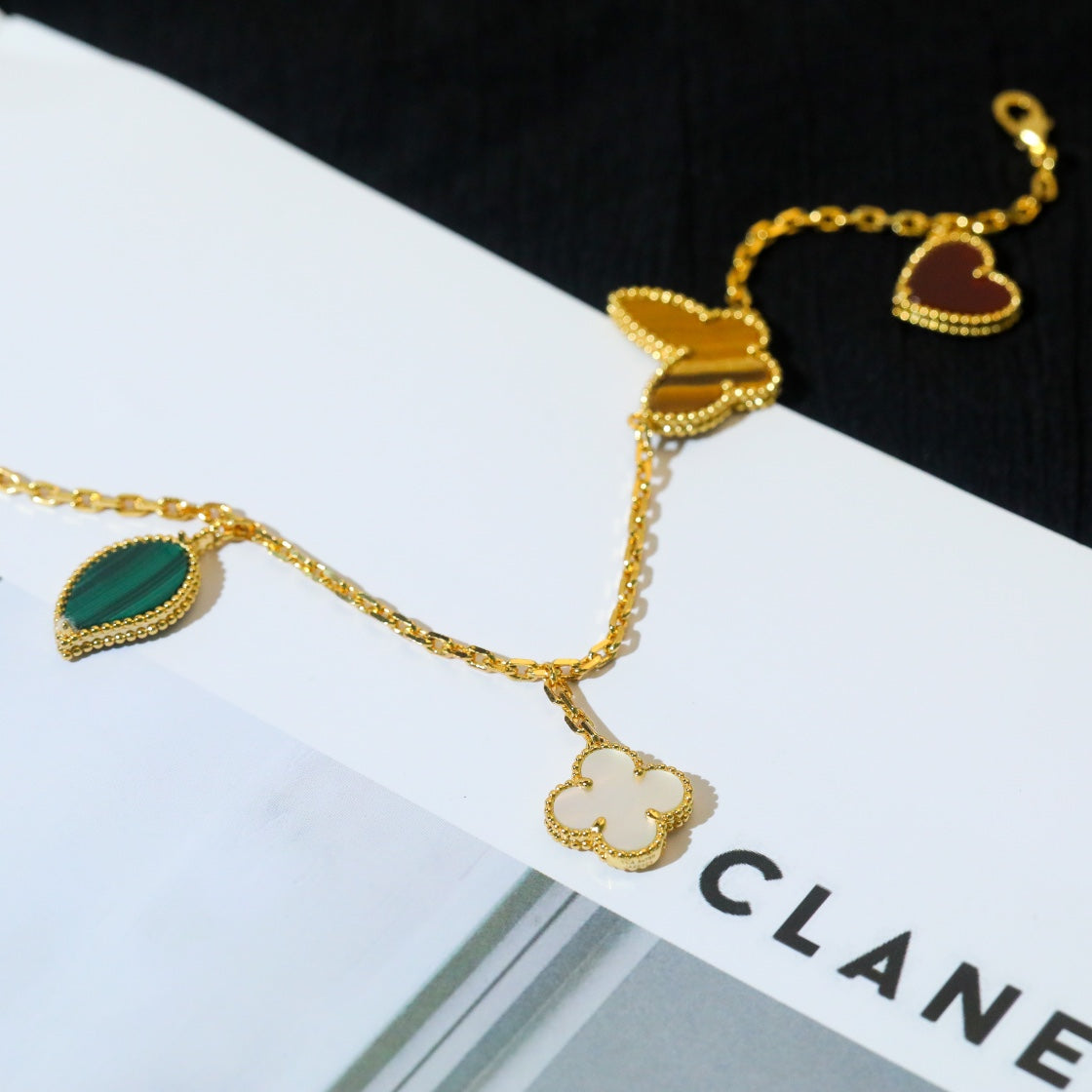 [Lumi Jewellery]LUCKY SPRING 5 MOTIF GOLD BRACELET