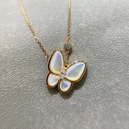 [Lumi Jewellery]BUTTERFLY MOP DIAMOND NECKLACE