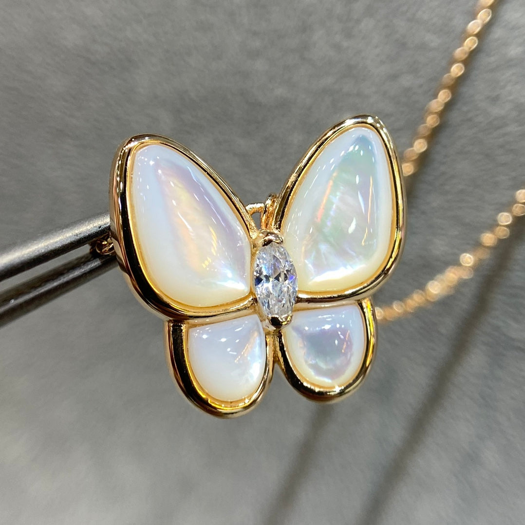 [Lumi Jewellery]BUTTERFLY MOP DIAMOND NECKLACE