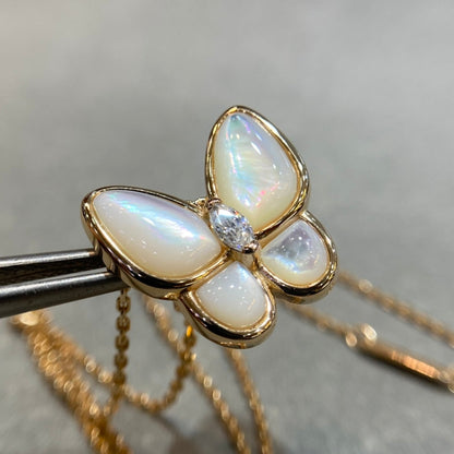 [Lumi Jewellery]BUTTERFLY MOP DIAMOND NECKLACE