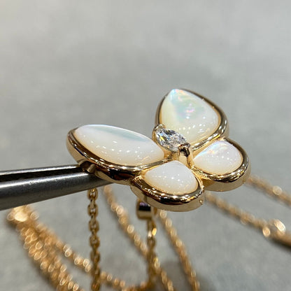 [Lumi Jewellery]BUTTERFLY MOP DIAMOND NECKLACE