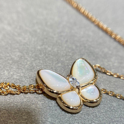 [Lumi Jewellery]BUTTERFLY MOP DIAMOND NECKLACE