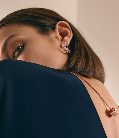 [Lumi Jewellery]BEE LOVE DIAMOND HOOP EARRINGS