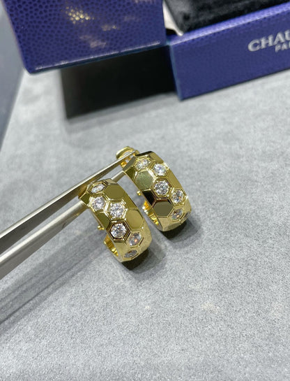 [Lumi Jewellery]BEE LOVE DIAMOND HOOP EARRINGS
