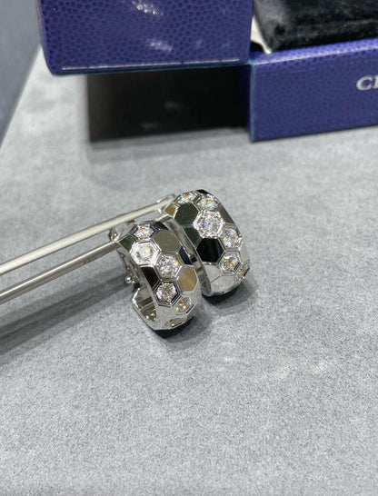 [Lumi Jewellery]BEE LOVE DIAMOND HOOP EARRINGS