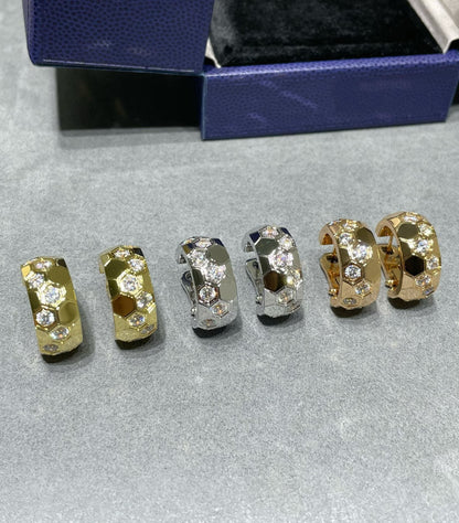 [Lumi Jewellery]BEE LOVE DIAMOND HOOP EARRINGS