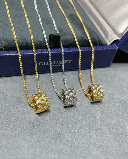 [Lumi Jewellery]BEE LOVE DIAMOND PAVED 3 ROW NECKLACE