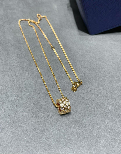 [Lumi Jewellery]BEE LOVE DIAMOND PAVED 3 ROW NECKLACE