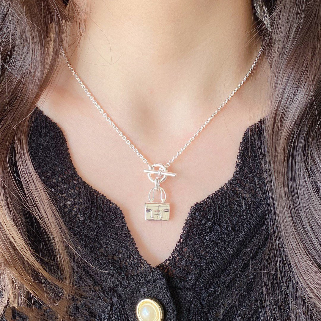 [Lumi Jewellery]CONSTANCE PEDANT SILVER NECKLACE