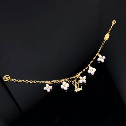 [Lumi Jewellery]LOGO 6 MOTIF STAR AND SUN GOLD BRACELET