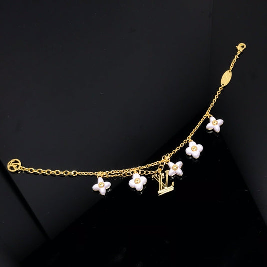 [Lumi Jewellery]LOGO 6 MOTIF STAR AND SUN GOLD BRACELET