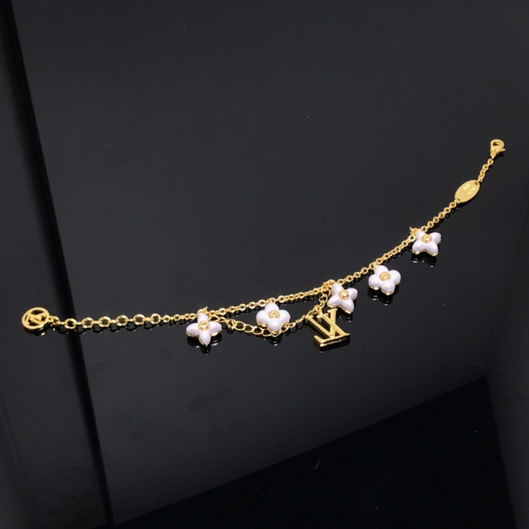 [Lumi Jewellery]LOGO 6 MOTIF STAR AND SUN GOLD BRACELET