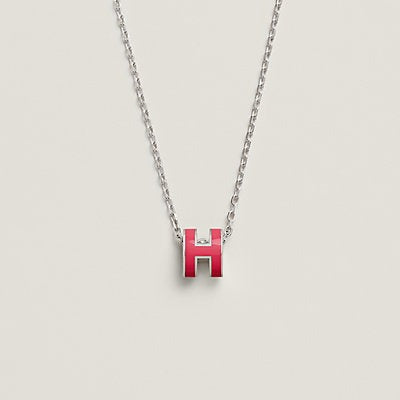 [Lumi Jewellery]H NECKLACE PINK