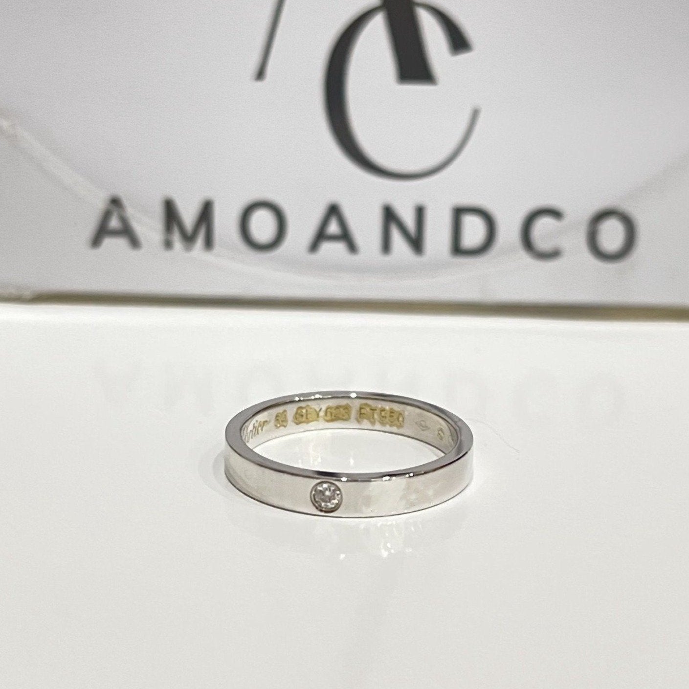 [Lumi Jewellery]LOVE RING 4MM 1 DIAMOND
