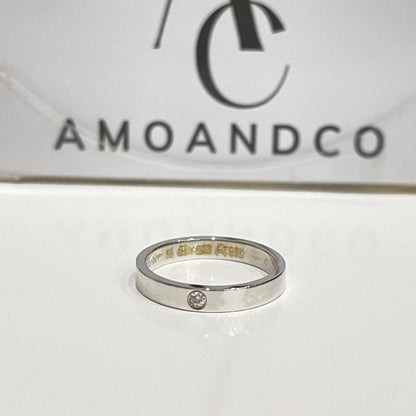 [Lumi Jewellery]LOVE RING 4MM 1 DIAMOND