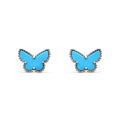 [Lumi Jewellery]BUTTERFLY TURQUOISE EARRINGS SILVER