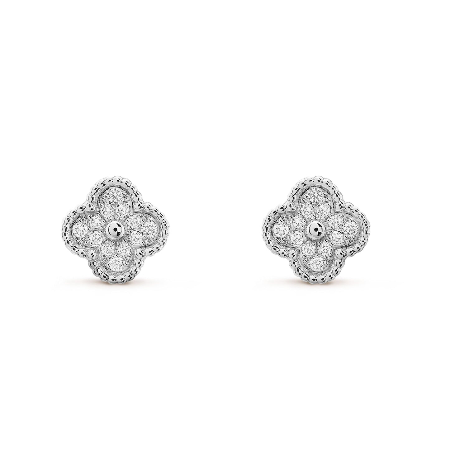 [Lumi Jewellery]CLOVER MINI DIAMOND STUD EARRINGS