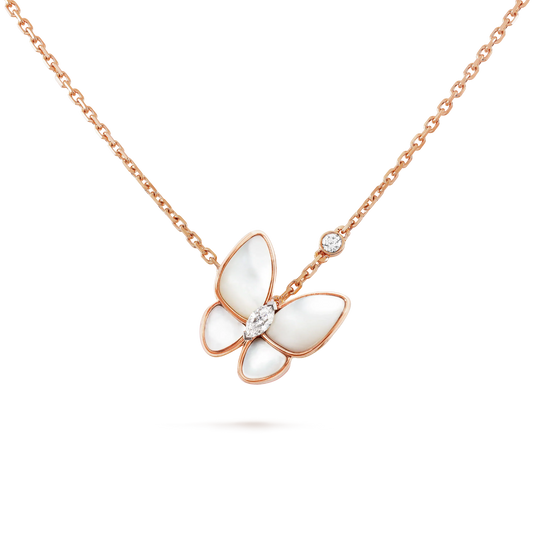 [Lumi Jewellery]BUTTERFLY MOP DIAMOND NECKLACE