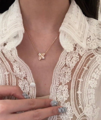 [Lumi Jewellery]Bee My Love Bee Diamond Necklace