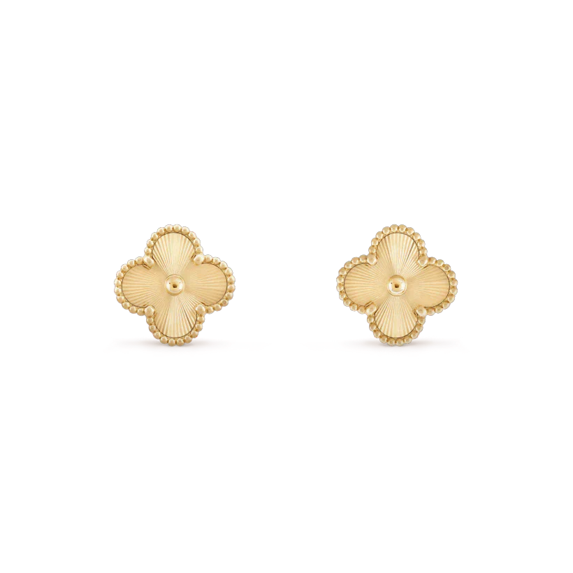 [Lumi Jewellery]CLOVER MINI 9.5MM LASER EARRINGS