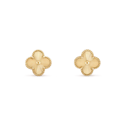 [Lumi Jewellery]CLOVER MINI 9.5MM LASER EARRINGS