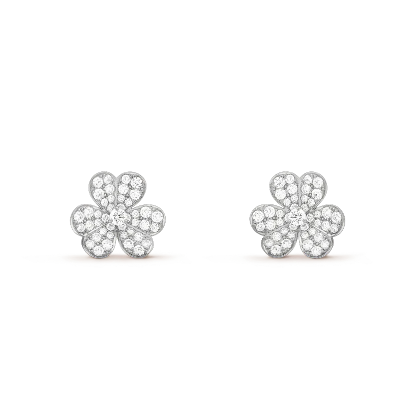 [Lumi Jewellery]CLOVER COMOS DIAMOND EARRINGS SILVER