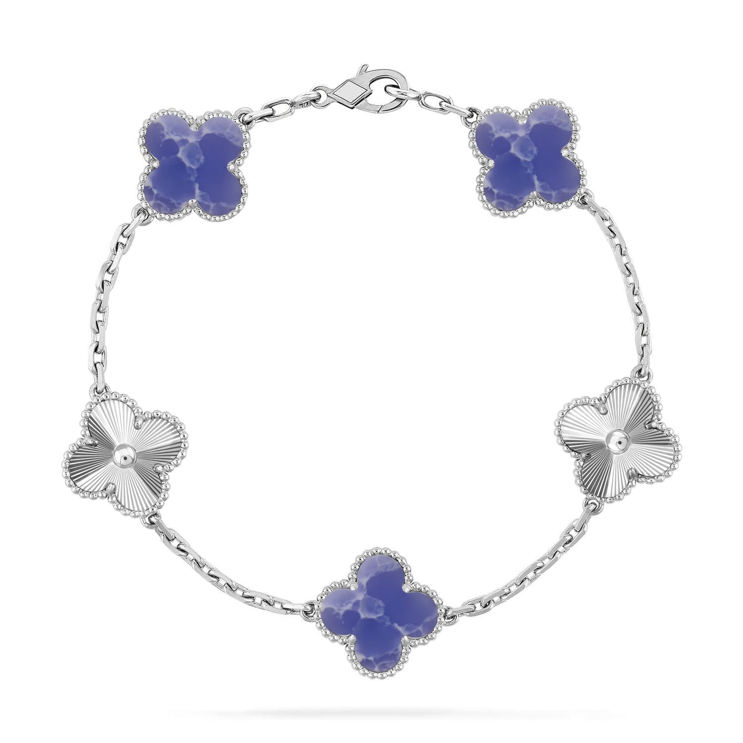 [Lumi Jewellery]CLOVER 5 MOTIF BLUE VEINS BRACELET COLLECTION
