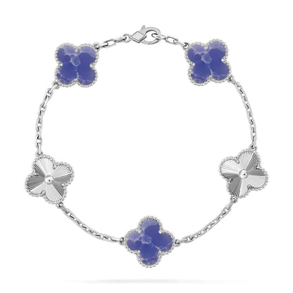 [Lumi Jewellery]CLOVER 5 MOTIF BLUE VEINS BRACELET COLLECTION