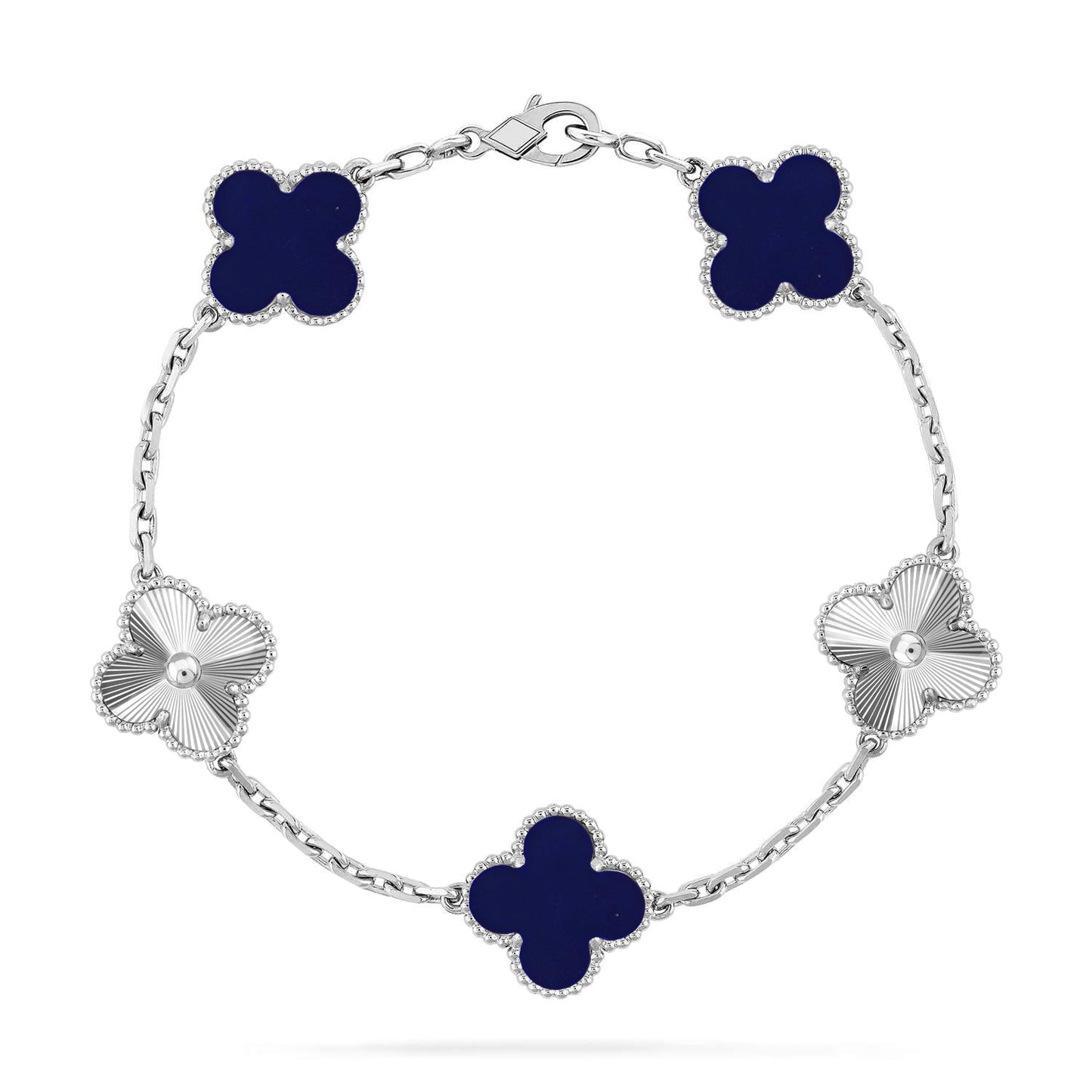 [Lumi Jewellery]CLOVER 5 MOTIF LAPIS LAZULI BRACELET COLLECTION