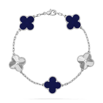 [Lumi Jewellery]CLOVER 5 MOTIF LAPIS LAZULI BRACELET COLLECTION